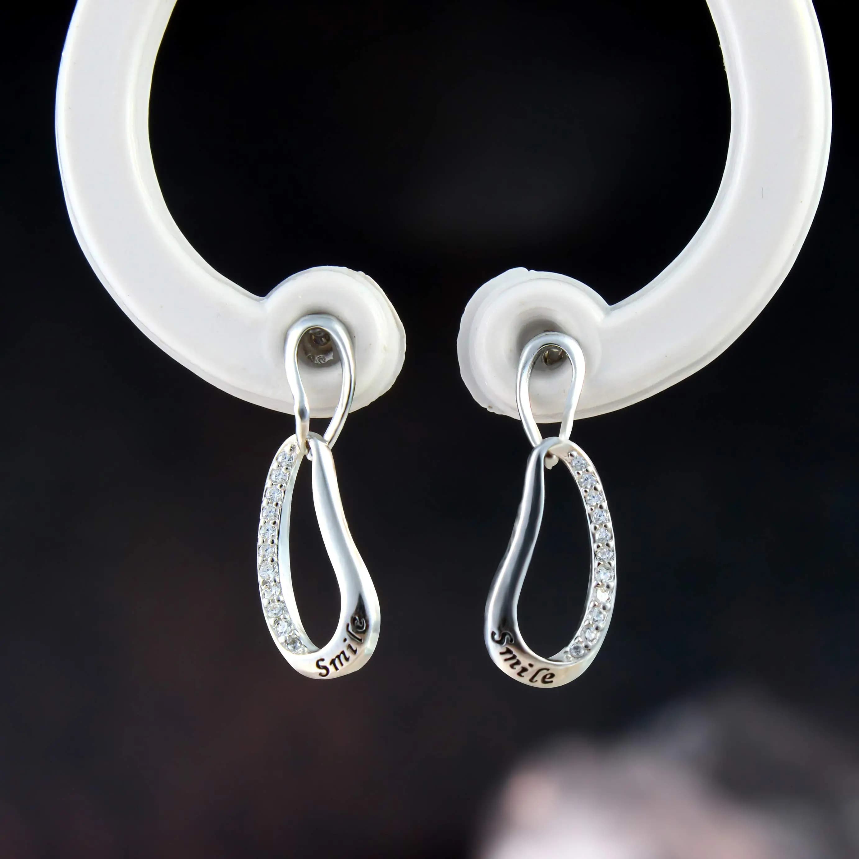 Smile Loop Stud Earrings