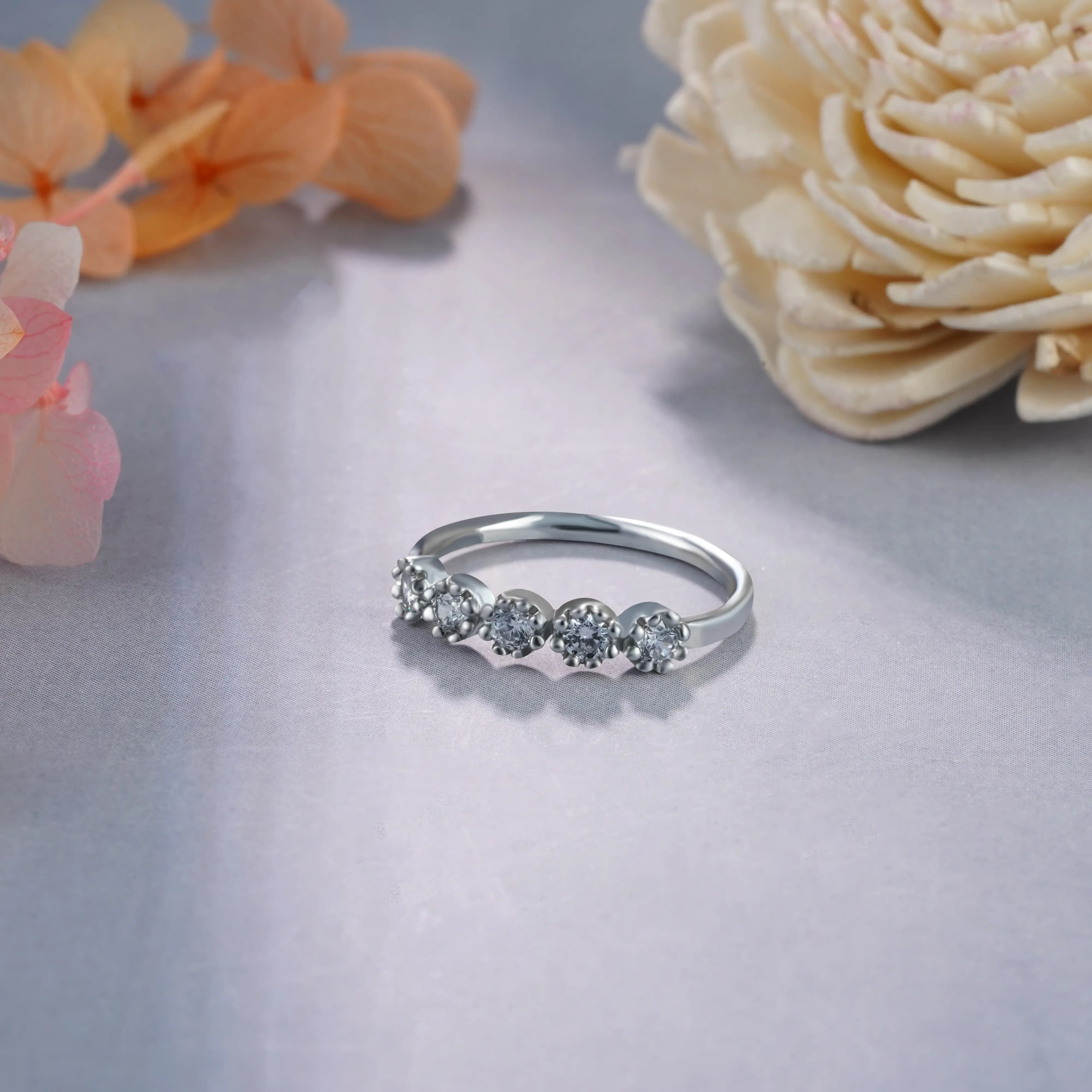 Silver Blossom RIngs