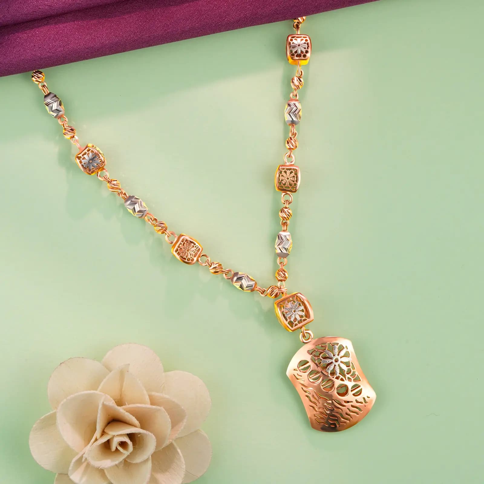 Pearl Blossom Necklace Set