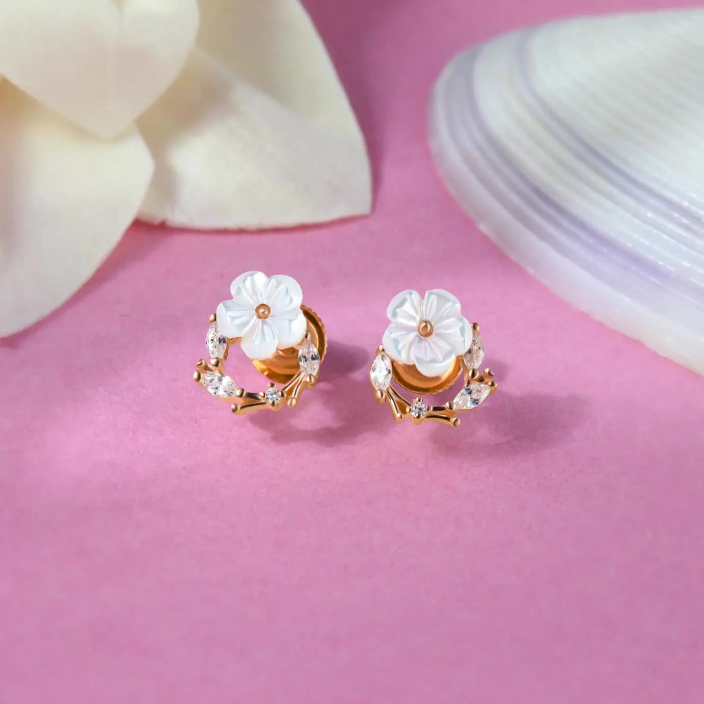 Enchanted Bloom Silver Studs