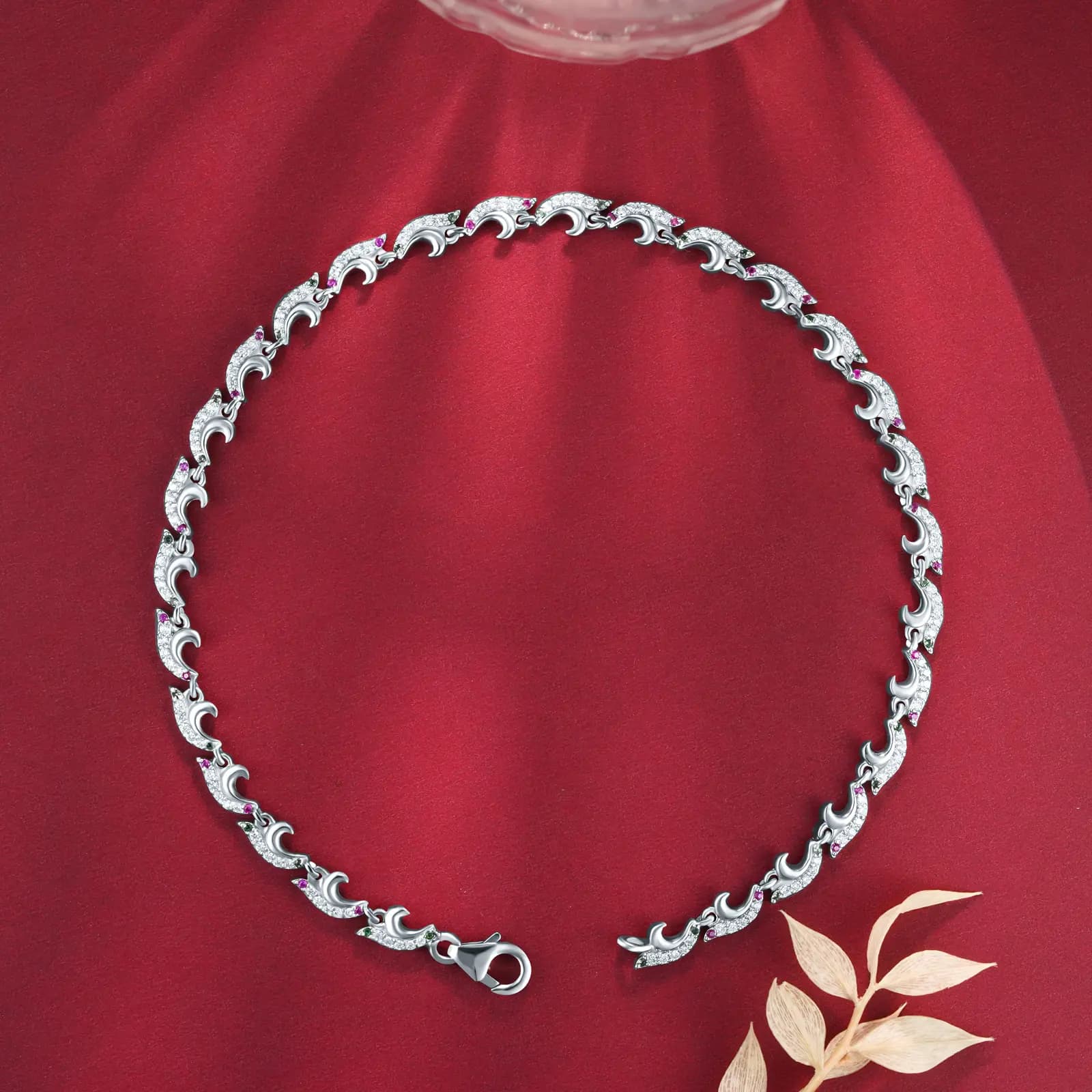 Ruby Spark Wave Anklet Ruby Spark Wave Anklet