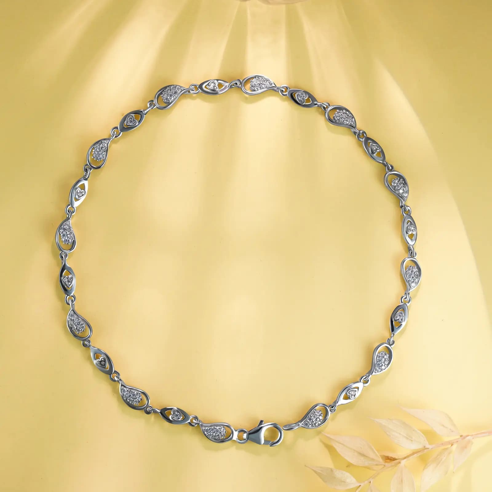 Crystal Love Drop Anklet Crystal Love Drop Anklet