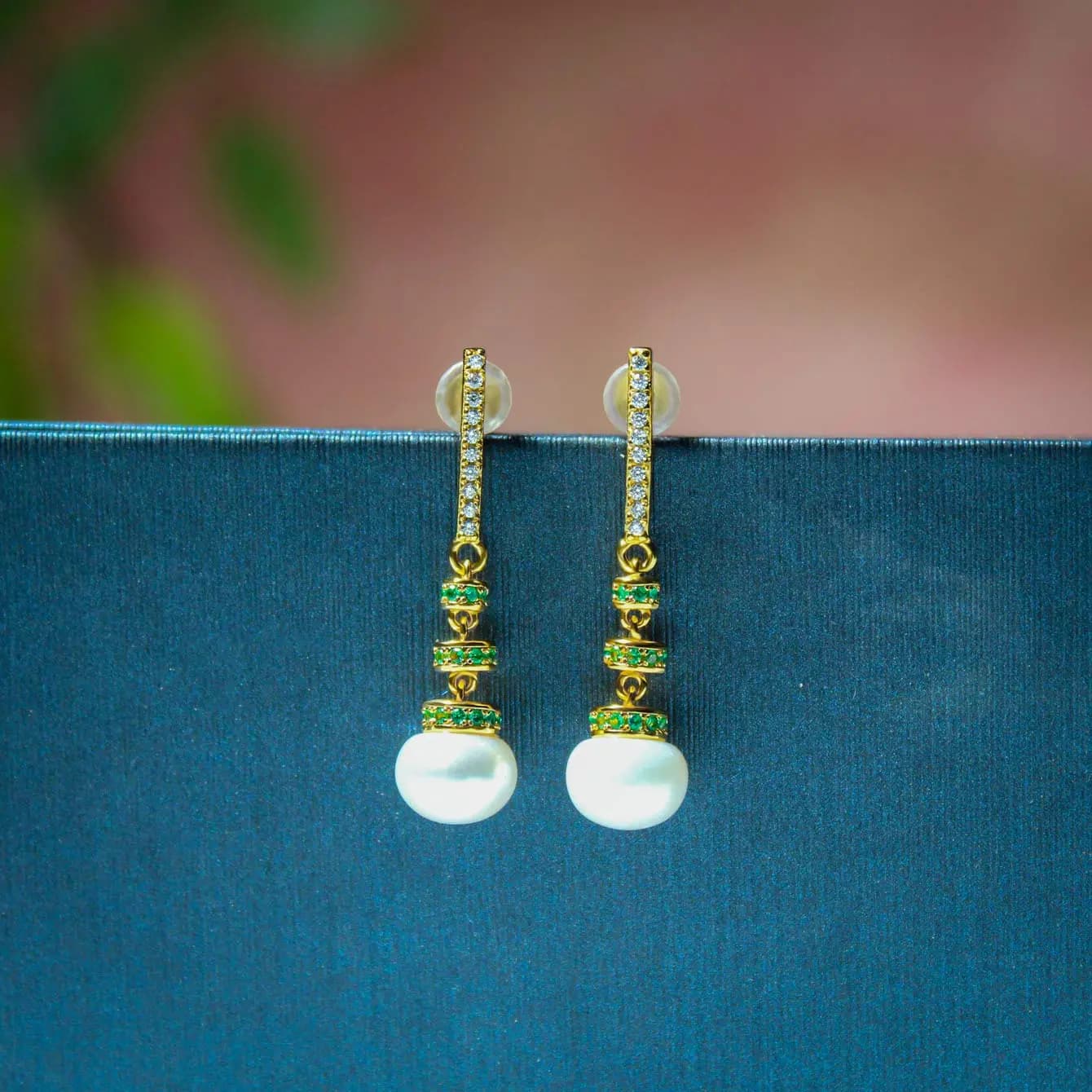 Noor Pearl Drop Earrings Noor Pearl Drop Earrings