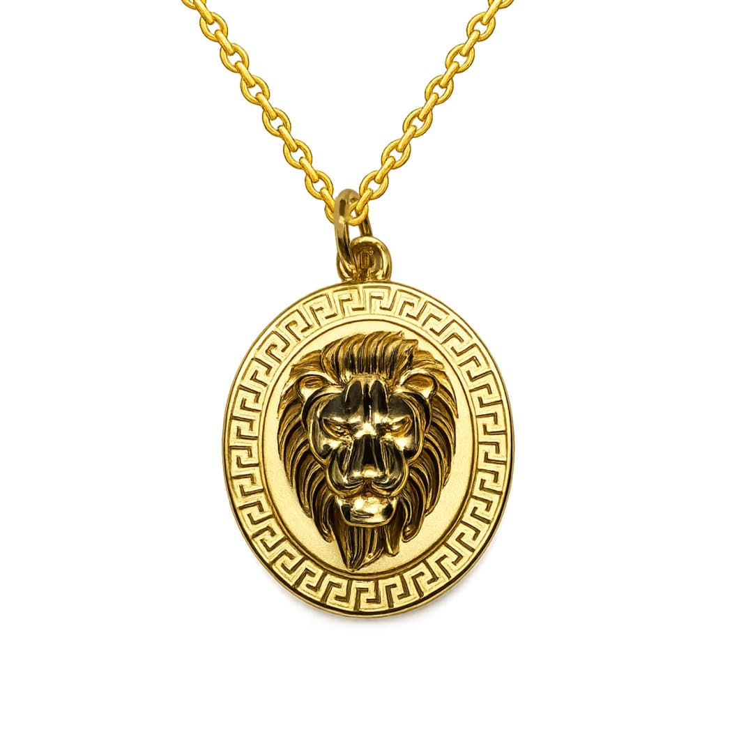 the lion face pendant the lion face pendant
