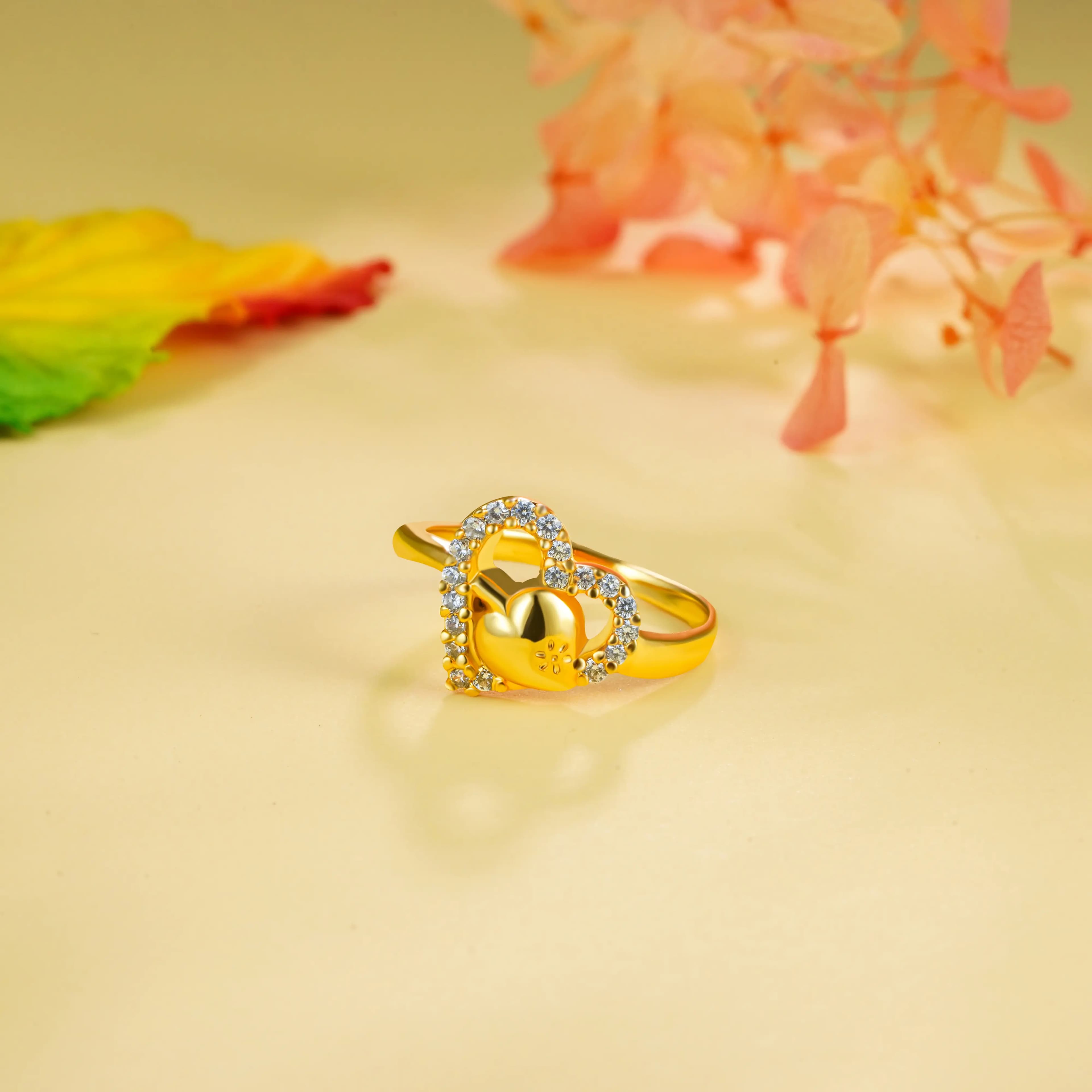 Shining Heart Petal Ring For her Shining Heart Petal Ring For her